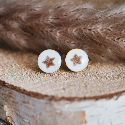 Fell Ohrstecker STERN