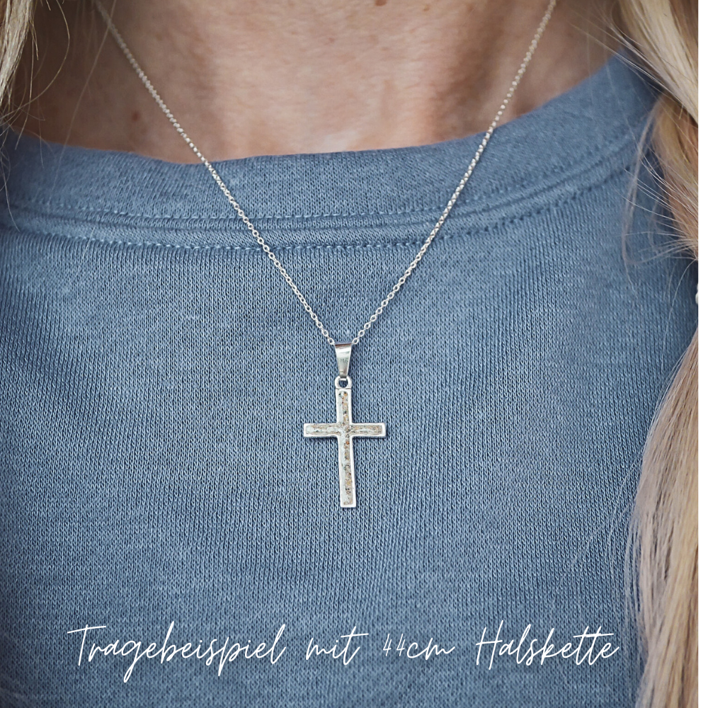 Asche KREUZ Anhänger groß